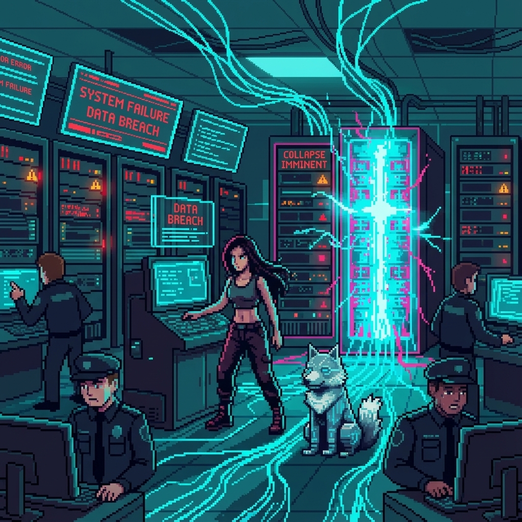 A datacenter in crisis - cascading failures and impossible efficiency