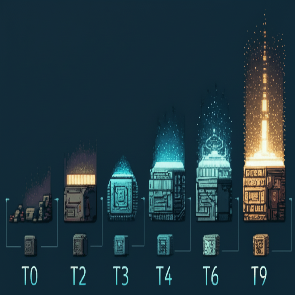 Resource Tier Progression T0-T9